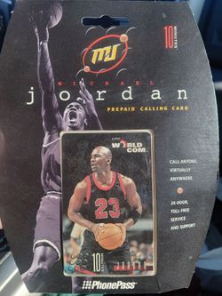 Michael Jordan Prepaid Calling Card 10 Minutes