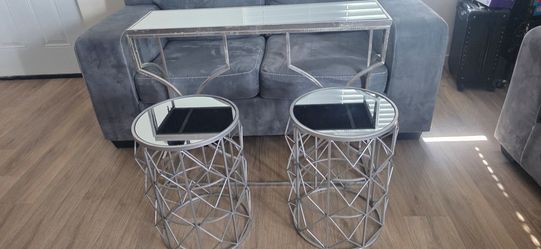 Set de mesas de espejo/ mirrored table set