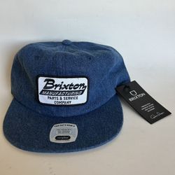 Brixton Denim SnapBack Blue Hat NEW with Tags