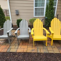ALL 4 Adirondack Chairs