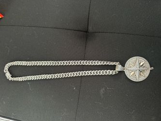 925 Silver moissanite Cuban link chain