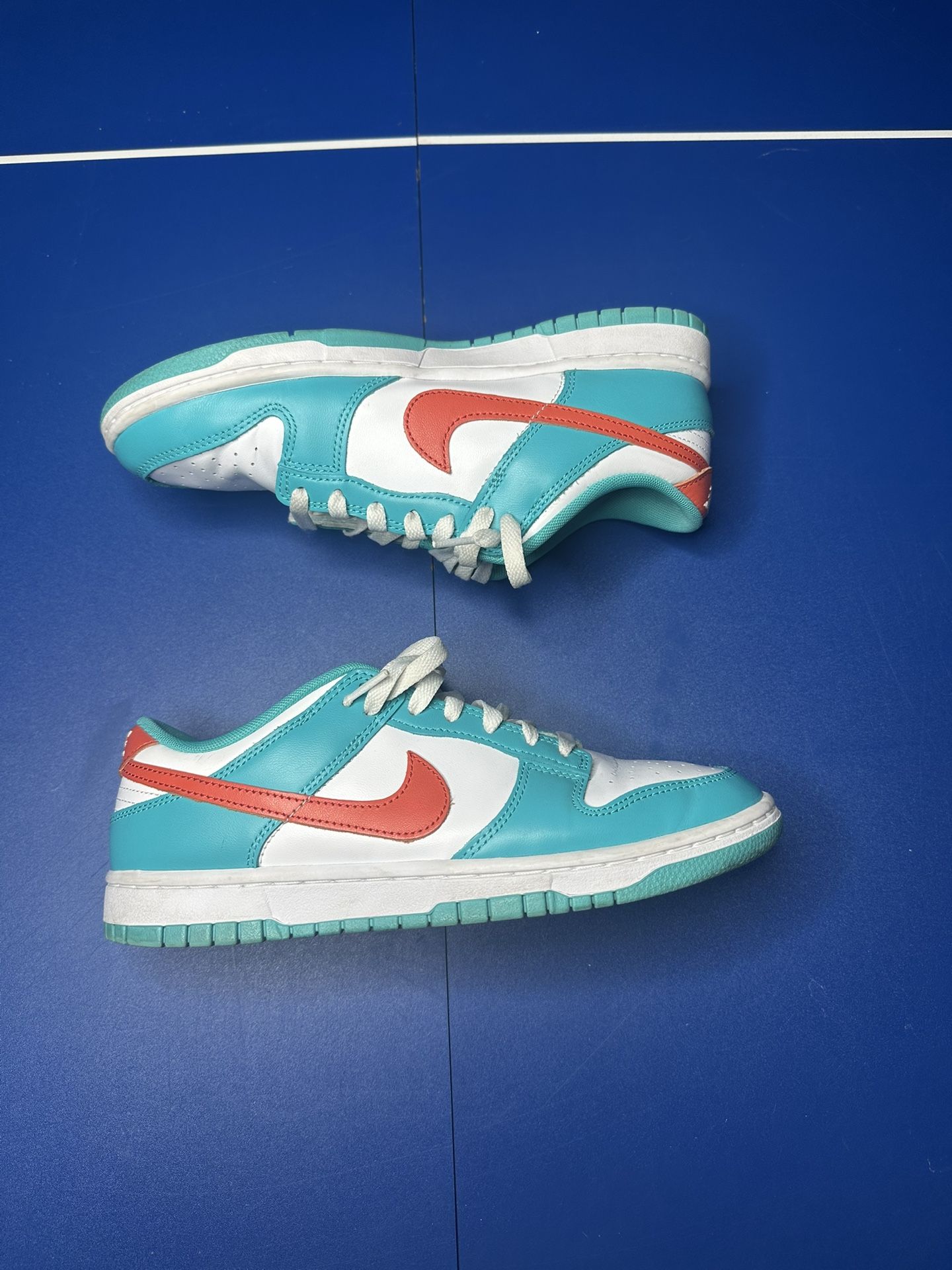 NIKE DUNK LOW MIAMI DOLPHINS Sz 8 LIGHTLY USED/NO BOX