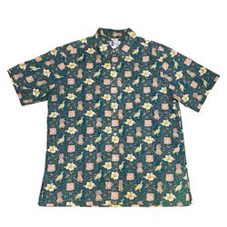 VINTAGE RJC MENS HAWAIIAN ALOHA SHIRT 2XL 3XL TROPICAL FLORAL MADE IN HAWAII