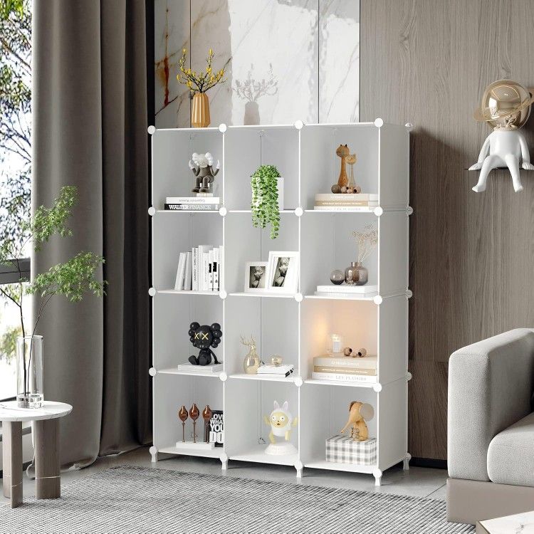 Cube Storage Organizer Storage 12 Cube Bookshelf