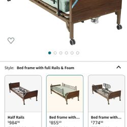 Drive Adjustable Bed W Rails