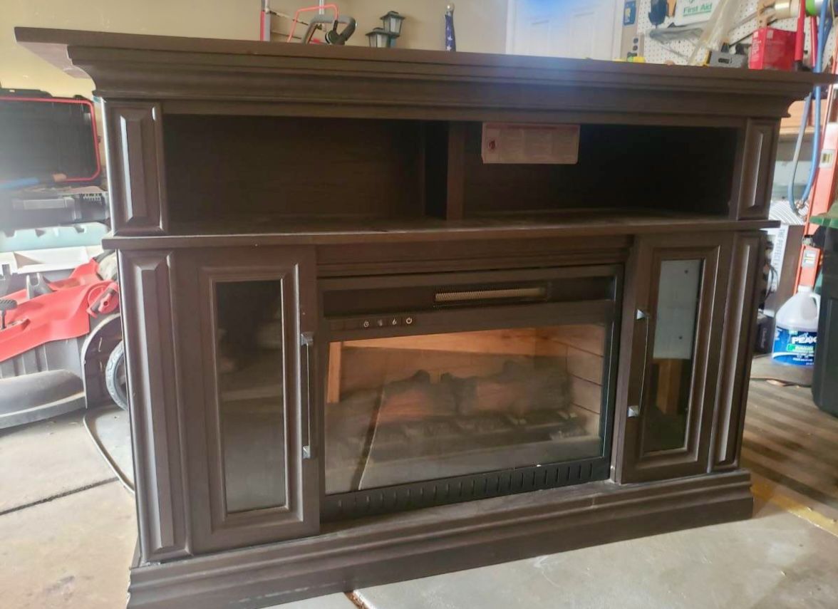 Electric Fireplace TV / Media Stand (with Remote Control)