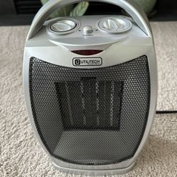 Utilitech 1500W Compact 11” Ceramic Space Heater H-7222, adjustable heat and fan settings, oscillating, tip over switch, excellent condition.