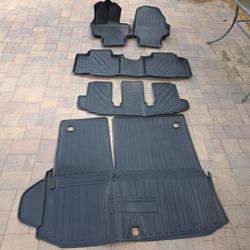 Toyota Highlander 2020-2026 Complete Floor Mats 2nd 3rd Row Trunk No Subwoofer Liners Rear Seat All Weather