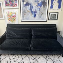 Custom Velvet Sofa - Make Me An Offer 