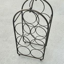 Metal Seven Wine Bottle Countertop Rack $20 Firm