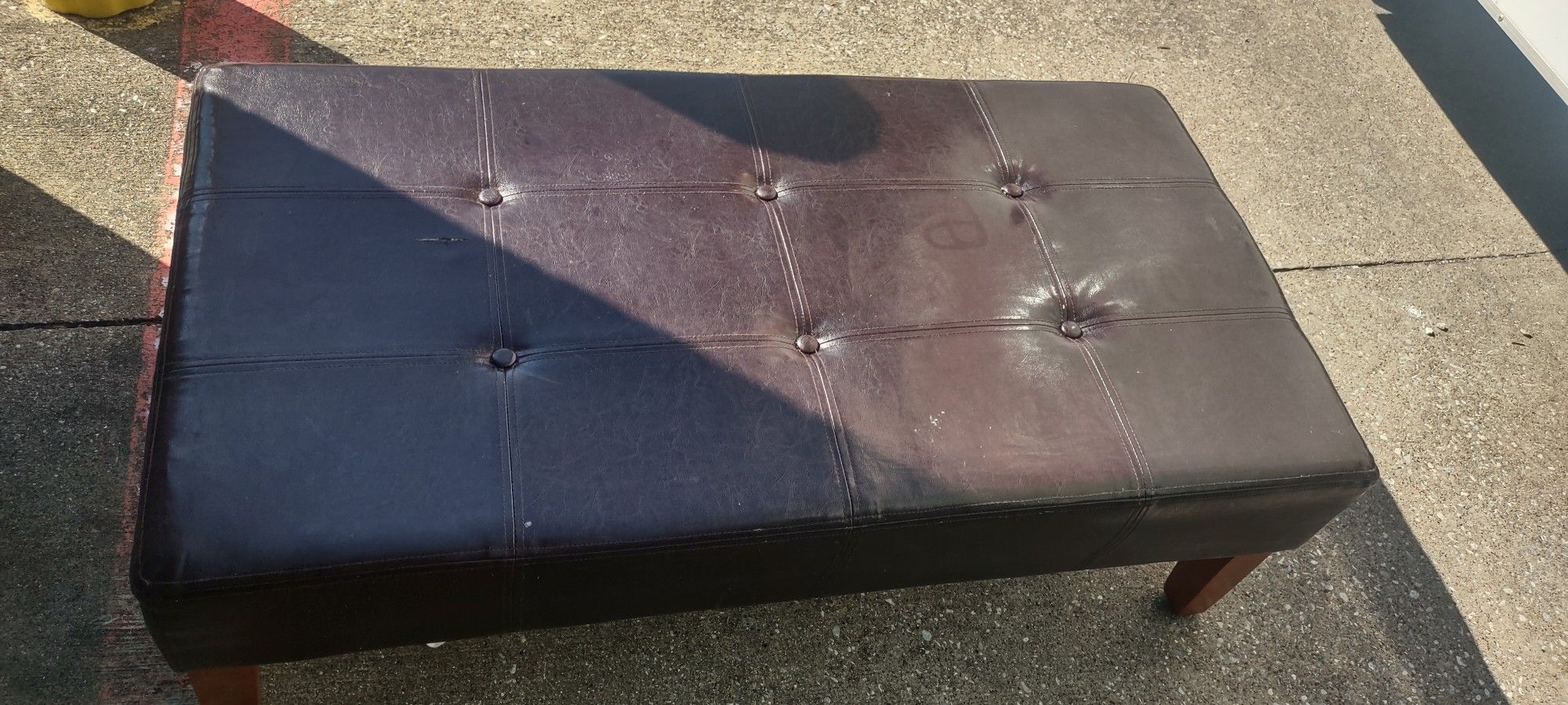 Leather Center Table 