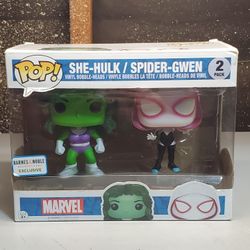 Marvel Comics Barnes and Noble Exclusive She-Hulk / Spider-Gwen Funko Pop