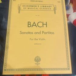 Bach Violin Sheet Music Book 