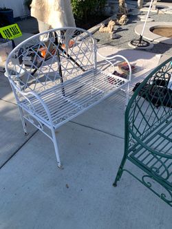 Metal bench