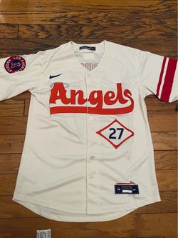 Cream Los Angeles angels mike trout city connect jersey