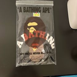 Bape Black College Tee