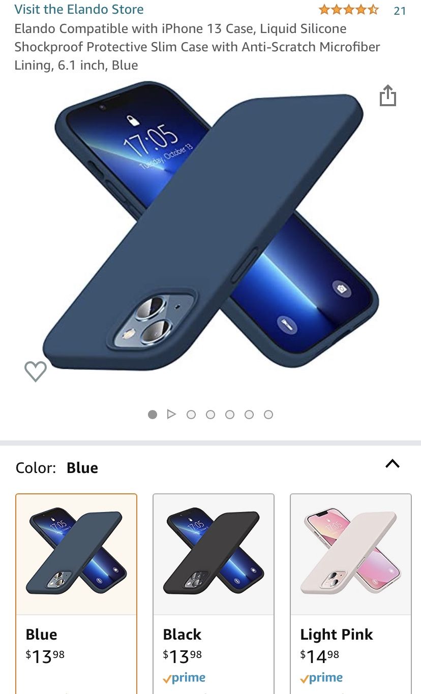 Brand New iPhone 13 Blue Case