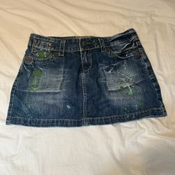 Large Denim Skirt