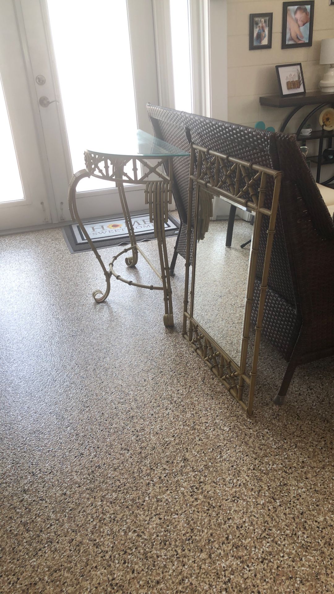 Matching Table And Mirror