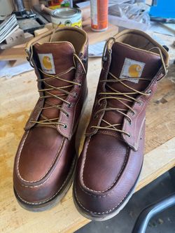 Carhartt wedge work boots. (steel toe)