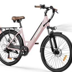 ACTBEST Core Electric Bike for Adults - 468Wh Removable Battery, 26 inch Step Thru Electric Bicycle, Peak 750W...