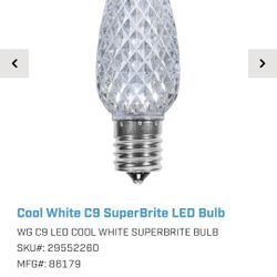 Cool White C9 SuperBrite Led Bulb 25ct 
