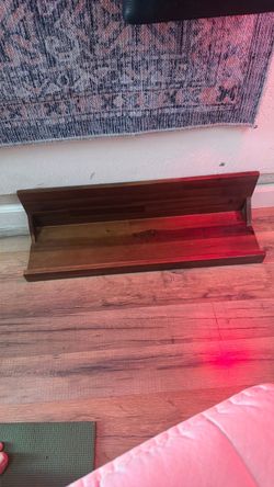 2 Wooden wall shelves
