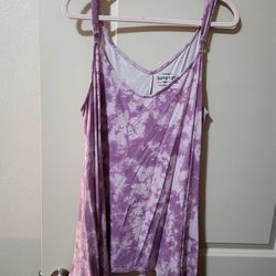 Light and darker purple tank top