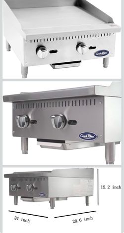 CookRite ATMG-24 Gas Countertop Griddle