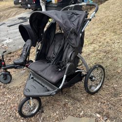 babytrent double jogging stroller 