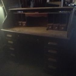 Antique Roll Top Desk