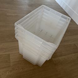 Clear Storage Bins