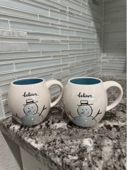 Rae Dunn holiday mugs