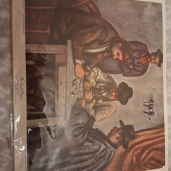 Oil Painting By Paul Cezanne Asking 40$ Vintage Painting Well Kept In Plastic Sleeves