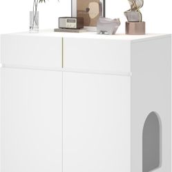 Litter Box Enclosure With Drawer