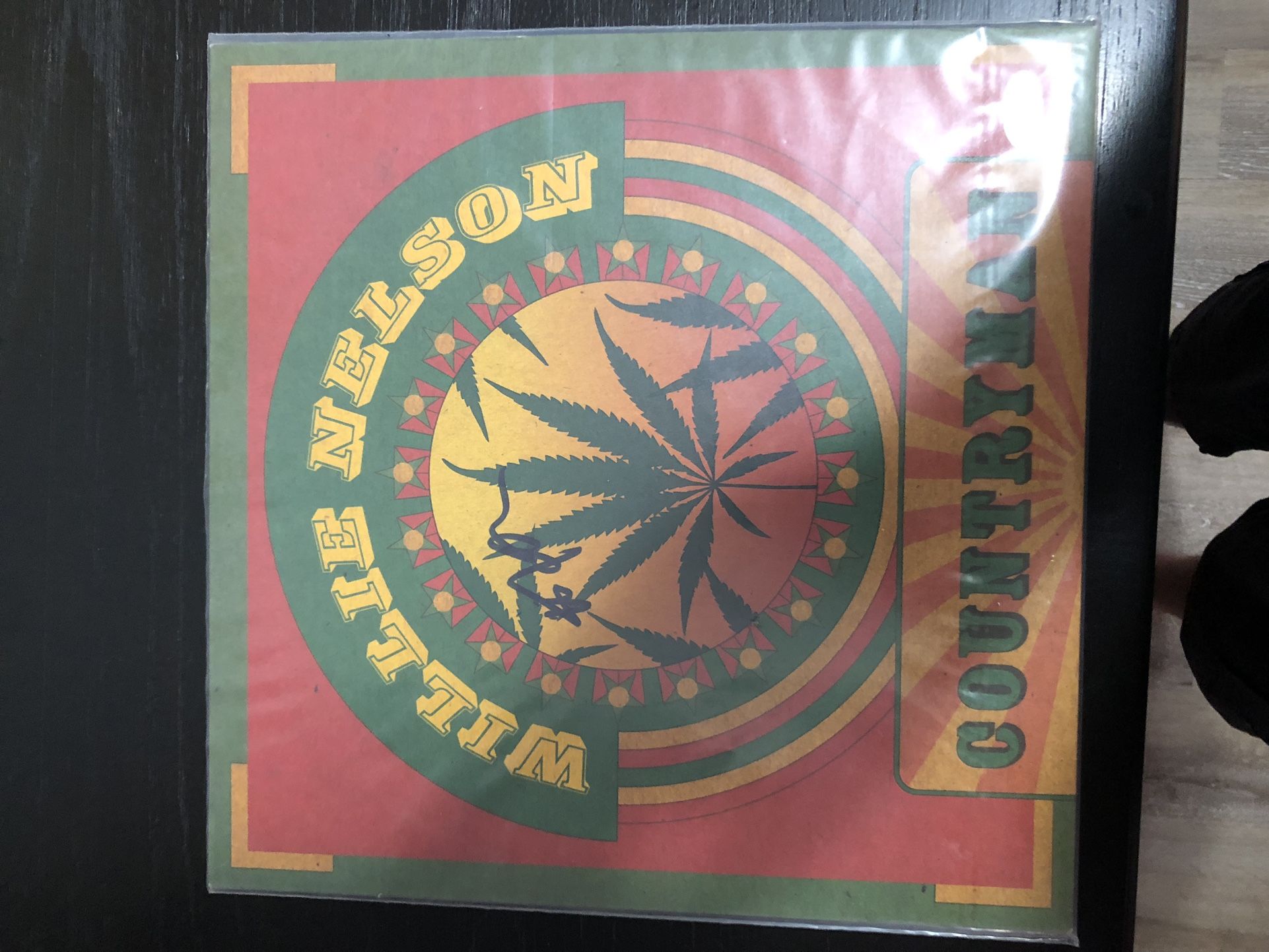 Willie Nelson Signed Record