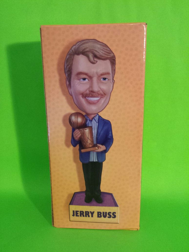 LAKERS JERRY BUS BOBBLE HEAD NEW