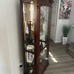 Kitchen Table And Glass cabinets. Throw Me An Offer