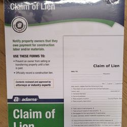 Claim of Lien  Legal documents