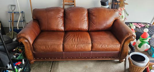 Leather couch
