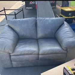 Leather Love Seat 