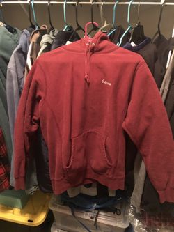Supreme print small logo hoodie size M