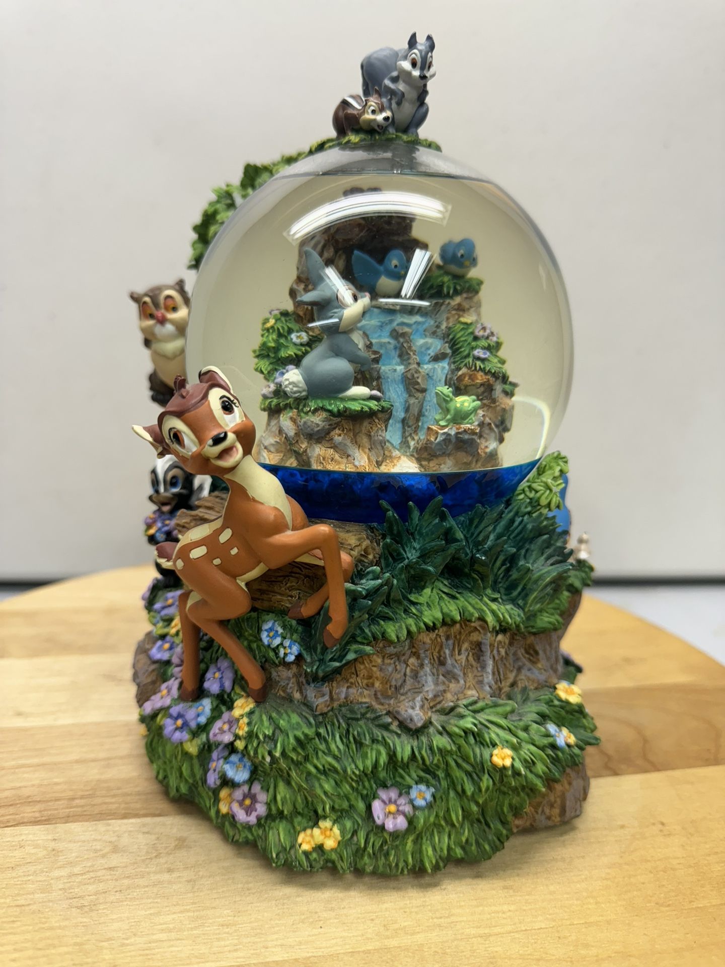 Large Disney's Bambi Little April Showers Musical Motion Snow