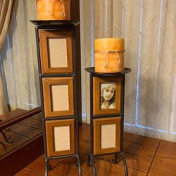 Picture Frame And Candle Holder 