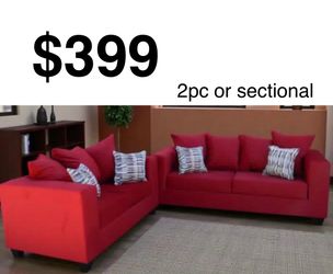 Sofa 2pc Set Or Sectional 
