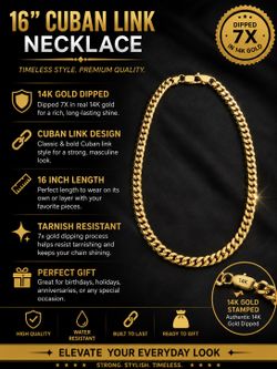 16 inch gold necklace