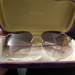 SQUARE METAL GUCCI SUNGLASSES