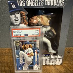 Dodgers Baseball Card & Bobble head 