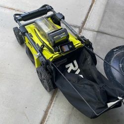 Ryobi Mower 40v With Charger And Battery
