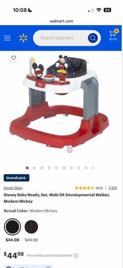 Disney Baby Ready, Set, Walk DX Developmental Walker, Modern Mickey